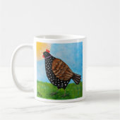 Chicken Hen with Necklace Sunbathing Personalized Kaffeetasse (Links)