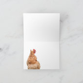 Chicken Hintern Grußkarte Dankeskarte (Innenseite)