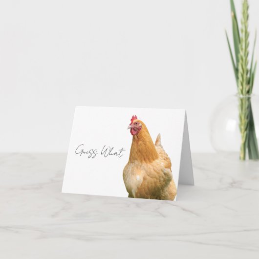 Chicken Hintern Grußkarte Dankeskarte (Vorderseite)