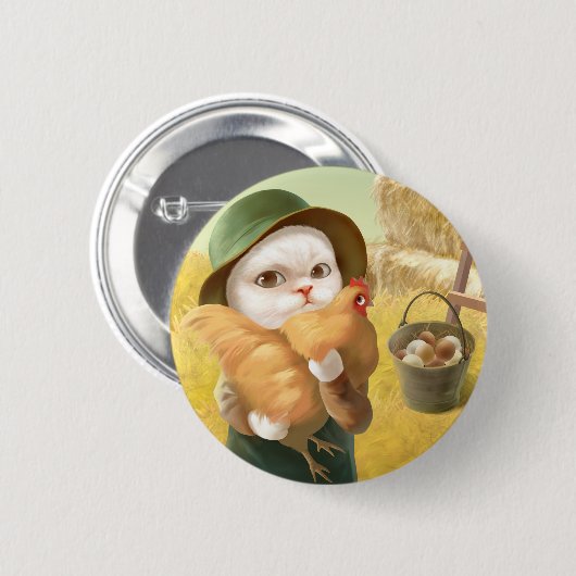 Chicken Hug Button (Vorne & Hinten)
