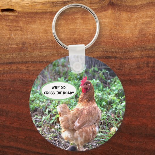 Chicken Humor Schlüsselanhänger (Vorderseite)