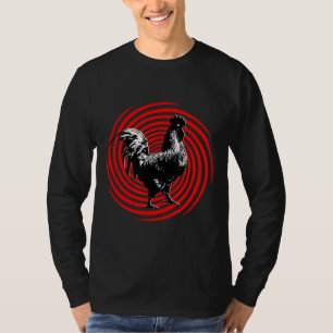 Chicken Hypnotic Trance Spiral  T-Shirt