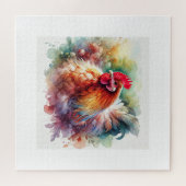 Chicken in Light 200824AREF146 - Watercolor Puzzle (Horizontal)