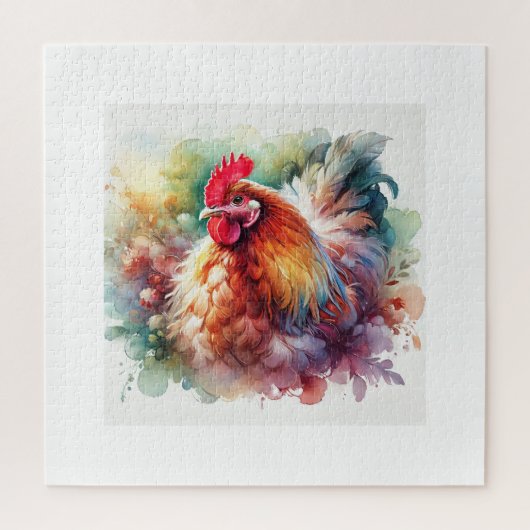 Chicken in Light 200824AREF146 - Watercolor Puzzle (Vertikal)