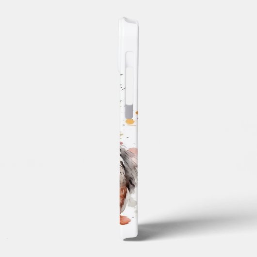 Chicken iPad iPhone Case Wasserfarbe Hen Rooster (Rückseite / Links)