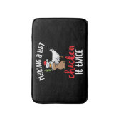 Chicken It zweimal Funny Chicken Weihnachtsdesign Badematte (Vorderseite Vertikal)