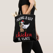 Chicken It zweimal Funny Chicken Weihnachtsdesign Tasche (Von Nahem)