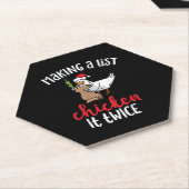 Chicken It zweimal Funny Chicken Weihnachtsdesign Untersetzer (angewinkelt)