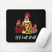 Chicken It's Fall Y'all Leopard Pumpkin Autumn Tha Mousepad (Mit Mouse)