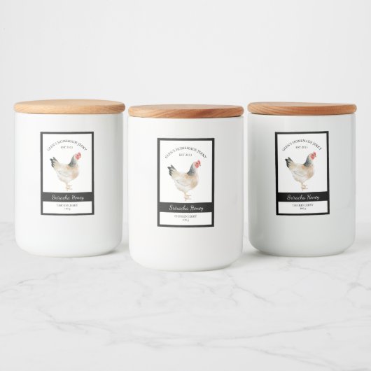 Chicken Jerky Label Lebensmitteletikett (Flaschen)