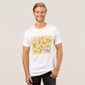 CHICKEN JIVE DANCE STEP DIAGRAM von Sandra Boynton Tri-Blend Shirt (Vorderseite voll)