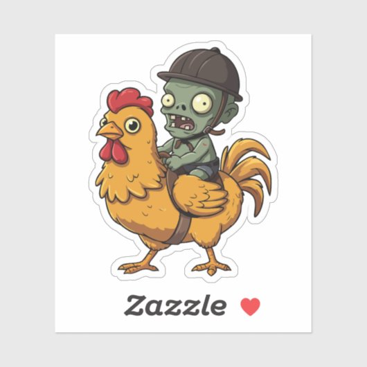 Chicken Jockey Aufkleber (Blatt)