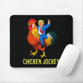 Chicken Jockey Trump Funny Meme 4 Mousepad (Mit Mouse)