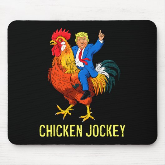 Chicken Jockey Trump Funny Meme 4 Mousepad (Vorne)