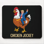 Chicken Jockey Trump Funny Meme 9 Mousepad (Vorne)