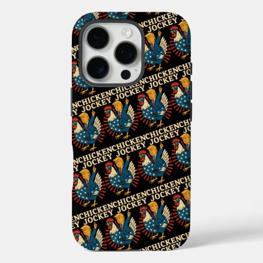 Chicken Jockey Trump Funny Meme Case-Mate iPhone Hülle (Rückseite)