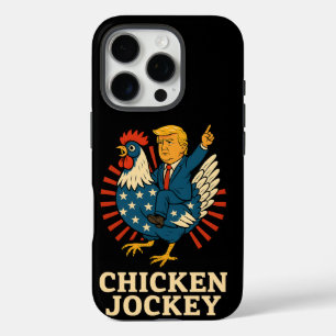 Chicken Jockey Trump Funny Meme iPhone 16 Pro Hülle