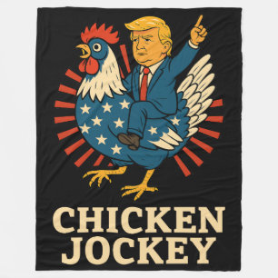Chicken Jockey Trump Funny Meme Fleecedecke