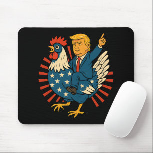 Chicken Jockey Trump Funny Meme Mousepad