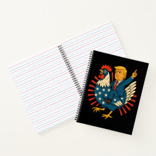 Chicken Jockey Trump Funny Meme Notizblock