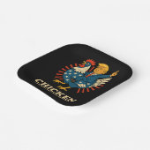 Chicken Jockey Trump Funny Meme Pappteller (Gewinkelt)