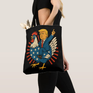 Chicken Jockey Trump Funny Meme Tasche
