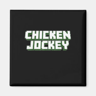 Chicken Jockey Video Game Viral Gamer Meme Kostüm Magnet