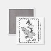 Chicken Joe Gerahmt Magnet (Vorderseite/Rückseite)