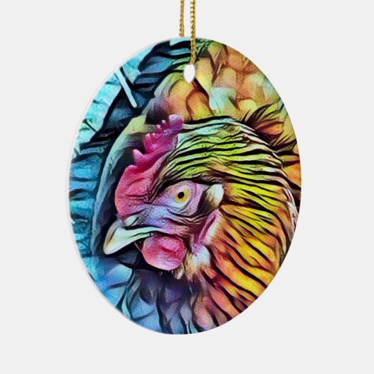 CHICKEN KERAMIK ORNAMENT (Rechts)