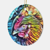 CHICKEN KERAMIK ORNAMENT (Links)