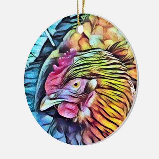 CHICKEN KERAMIK ORNAMENT (Links)