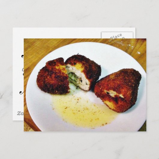Chicken Kiev Postkarte (Vorne/Hinten)