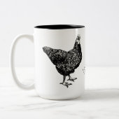 Chicken lady  zweifarbige tasse (Links)