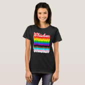 Chicken LGBTQ pride rainbow T-Shirt (Vorne ganz)