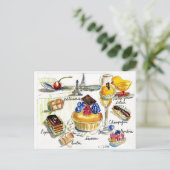 Chicken Little besucht Paris Postkarte (Stehend Vorderseite)