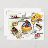 Chicken Little besucht Paris Postkarte (Vorne/Hinten)