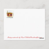 Chicken Little besucht Paris Postkarte (Rückseite)