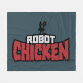 Chicken Logo Fleecedecke (Vorderseite (Horizontal))