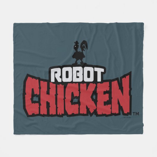 Chicken Logo Fleecedecke (Vorderseite (Horizontal))