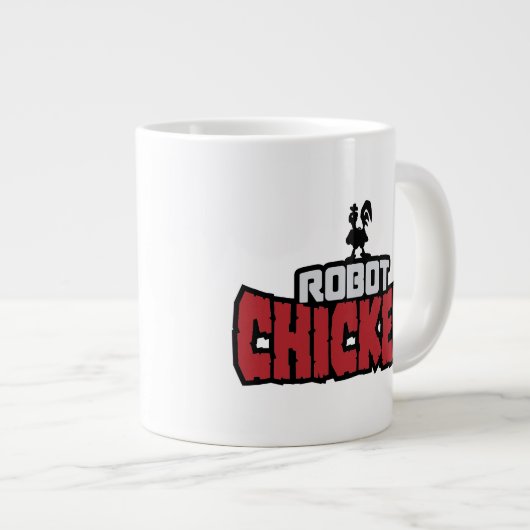 Chicken Logo Jumbo-Tasse (Vorderseite Rechts)