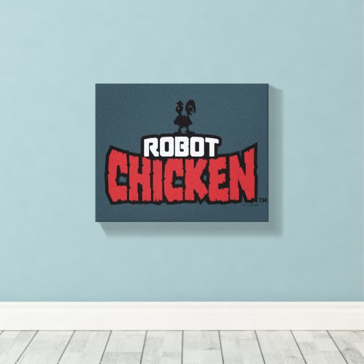 Chicken Logo Leinwanddruck (Insitu (Holzboden))