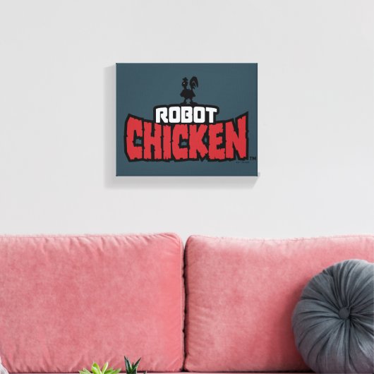 Chicken Logo Leinwanddruck (Insitu (Wohnzimmer))