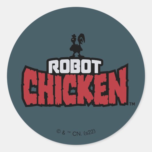 Chicken Logo Runder Aufkleber (Vorderseite)