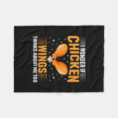 Chicken Lover | Chicken Wing Fleecedecke (Vorderseite (Horizontal))