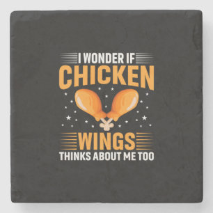 Chicken Lover   Chicken Wing Steinuntersetzer
