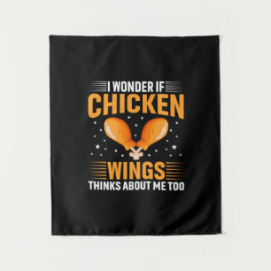 Chicken Lover Chicken Wing Wandteppich