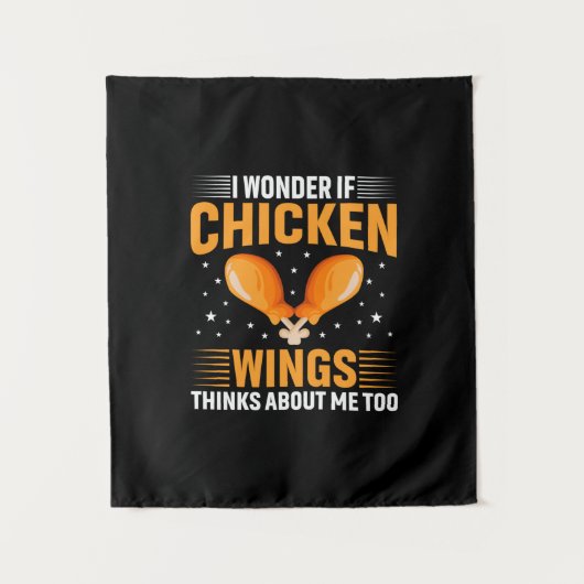 Chicken Lover | Chicken Wing Wandteppich (Vorderseite)