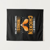 Chicken Lover | Chicken Wing Wandteppich (Vorderseite (Horizontal))
