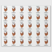Chicken Lover I am Not Waking Up Early Funny Geschenkpapier (Flach)