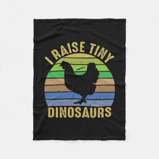 Chicken Lover | I Raise Tiny Dinosaurs Fleecedecke (Vorderseite)